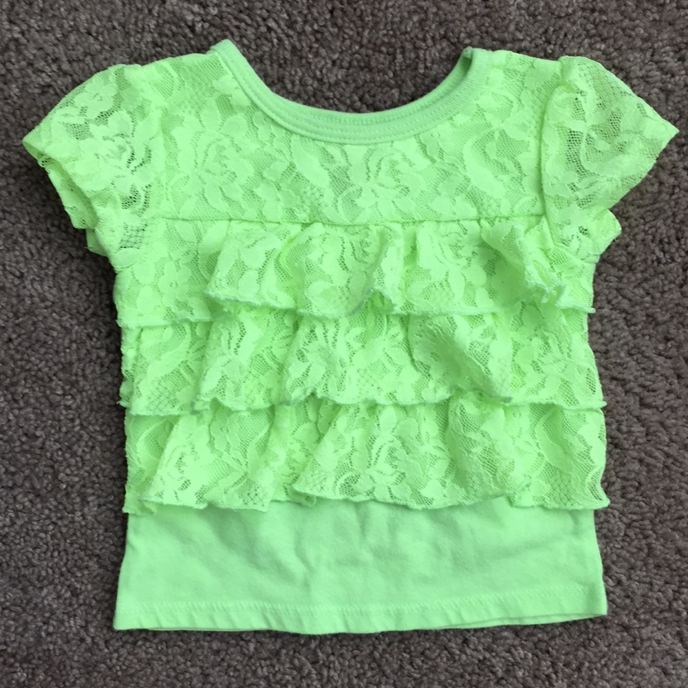 Garanimals | 12M Ruffled Neon Top